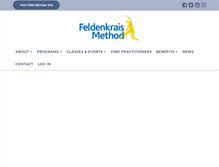 Tablet Screenshot of feldenkrais.com