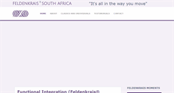 Desktop Screenshot of feldenkrais.co.za